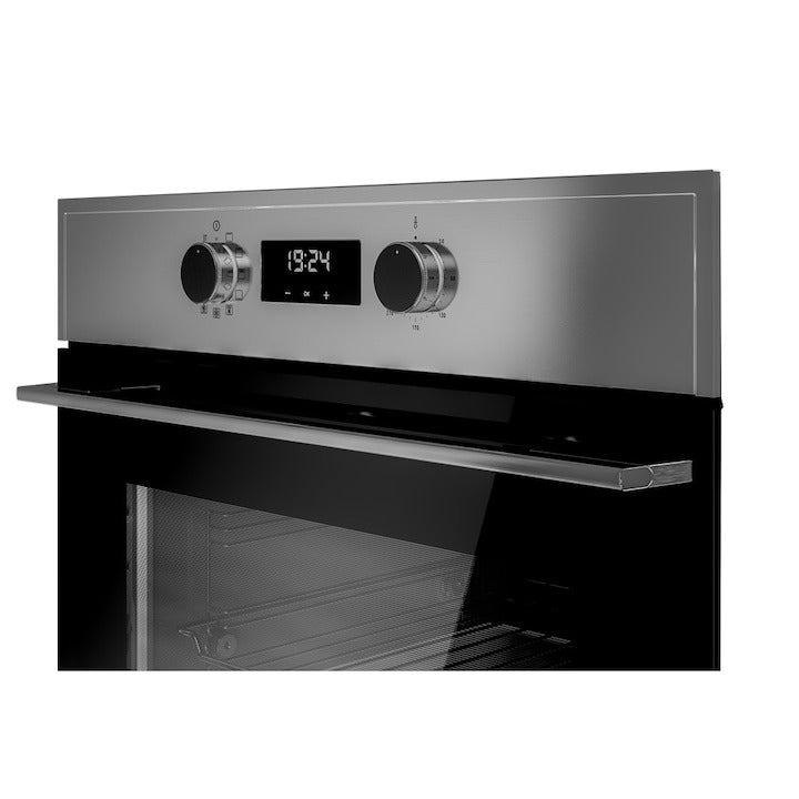 Cuptor electric Teka HSB 645 S, cu 9 functii, Sistem de curatare HydroClean PRO, 60 cm, 70l, clasa A+, Inox antipata