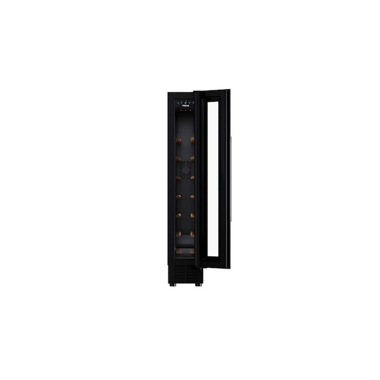 Vitrina frigorifica incorporabila Teka RVU 10008 GBK, 8 sticle, 23 l, termostat, clasa G, sticla neagra