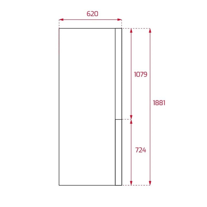 Combina frigorifica Teka NFL 345 C, Full No Frost, 188 cm, 302 l, control electronic, clasa E, alb