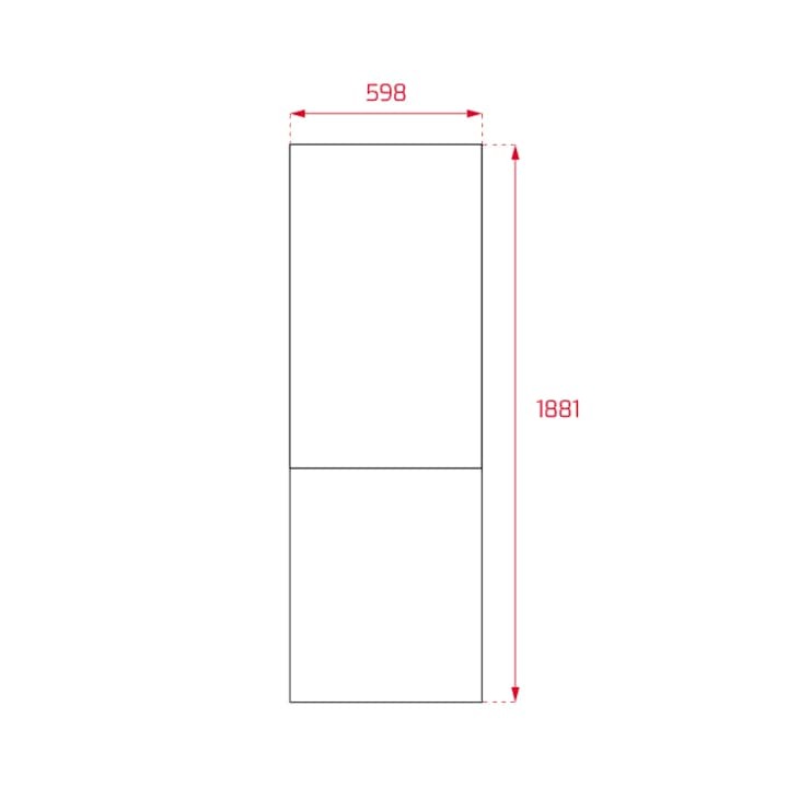 Combina frigorifica free-standing Teka NFL 342 C E, 325 l, Clasa E, Full NoFrost, H 188 cm, Inox