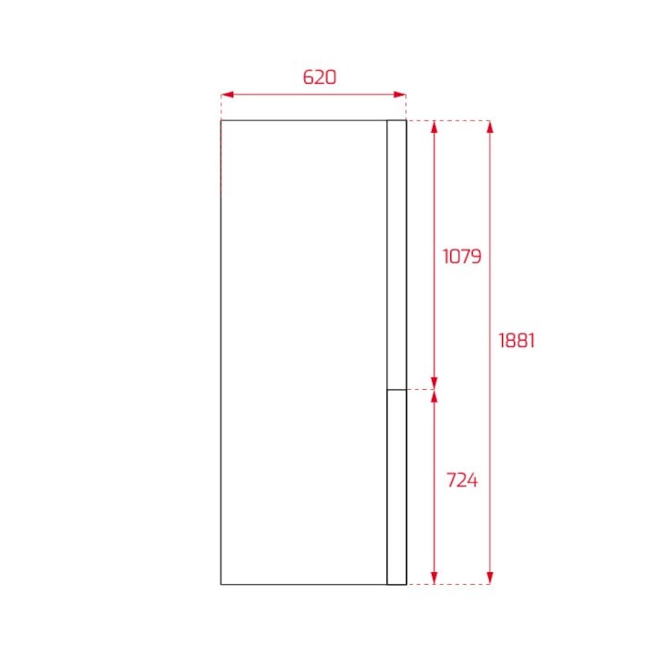 Combina frigorifica free-standing Teka NFL 342 C E, 325 l, Clasa E, Full NoFrost, H 188 cm, Inox