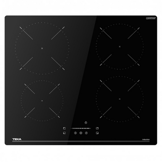 Plita electrica cu inductie Teka IBC 64110 SSM BK, 4 zone, 9 nivele de putere 60 cm, neagra