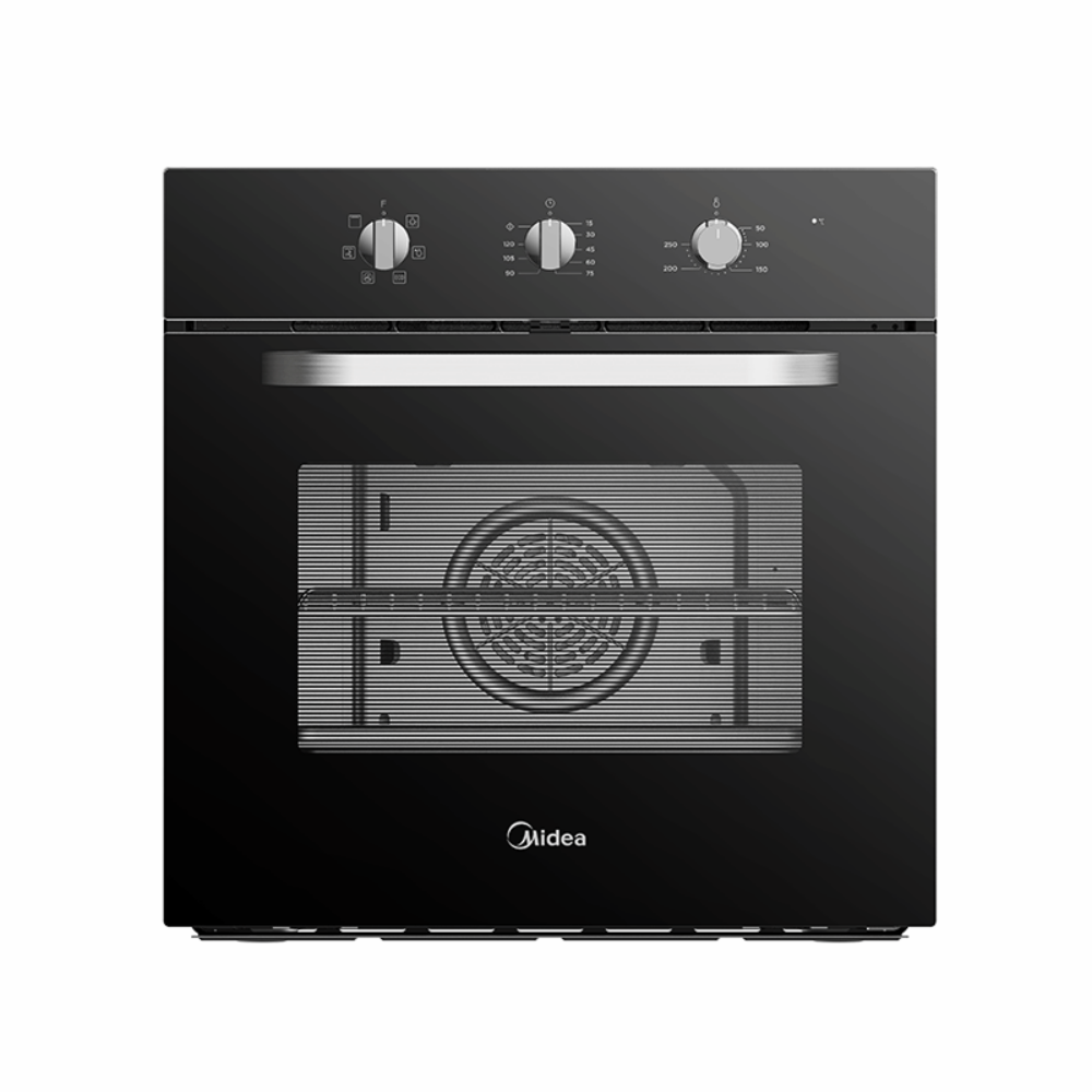 Cuptor electric Midea MO 655 BK, AquaClean, cu 5 functii, 60 cm, 65l, Clasa A, Negru