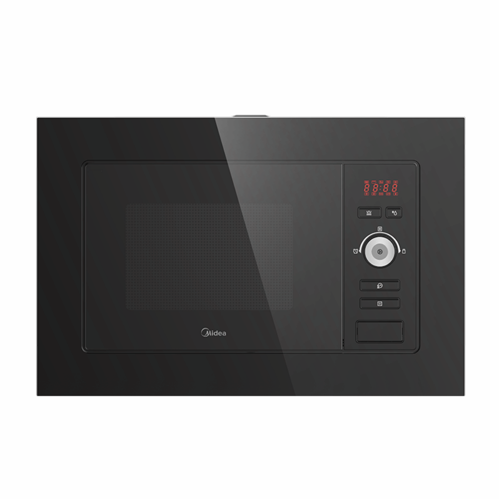Cuptor încorporabil Microunde + Grill Midea MW 20 DI BK, 20l, 800 W, 8 meniuri, Negru