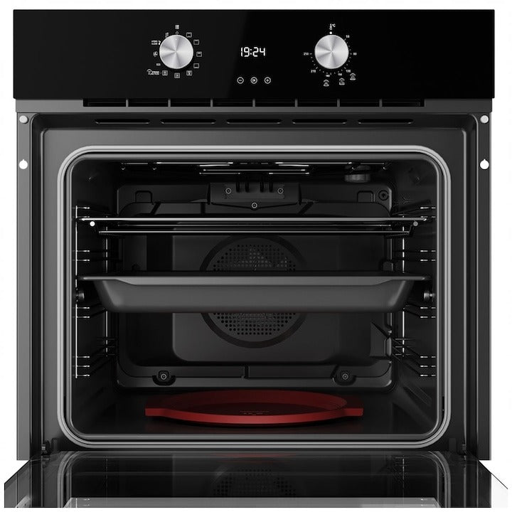 Cuptor electric Teka HLB 8408 BK, 9 functii, HydroClean, 60 cm, 70l, A+, sticla neagra