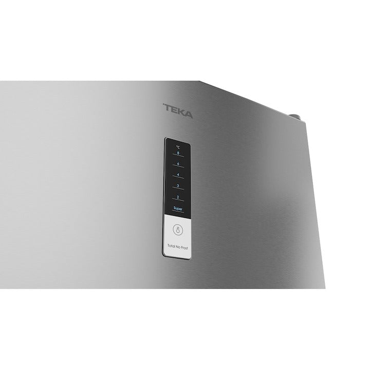Combina frigorifica free-standing Teka NFL 355 SS, 310 l, Clasa E, LongLife No Frost, H 188 cm, Inox