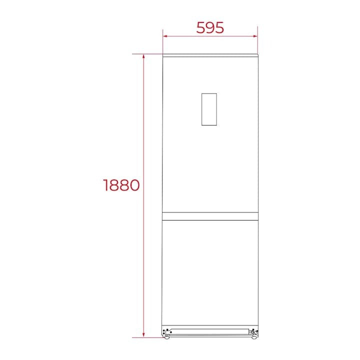 Combina frigorifica free-standing Teka NFL 355 SS, 310 l, Clasa E, LongLife No Frost, H 188 cm, Inox