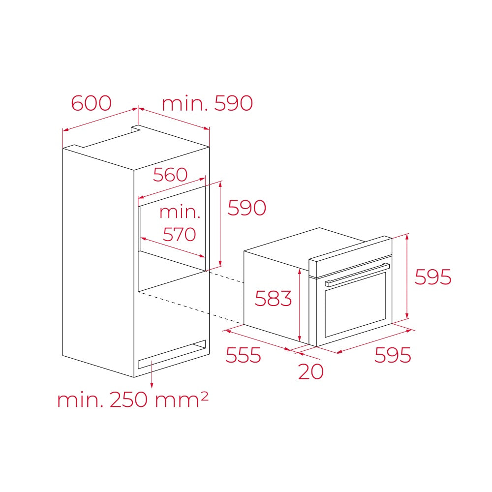 Cuptor electric Teka HCB 6370 SS, cu 7 funcţii, 60 cm, clasa A+, 70l, Inox