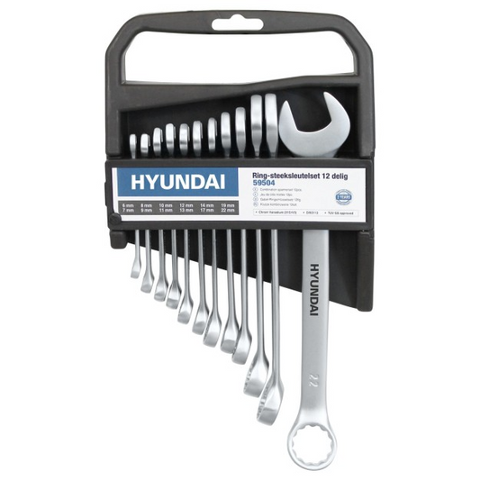 Set 12 chei combinate HYUNDAI HY-59504, 6-22