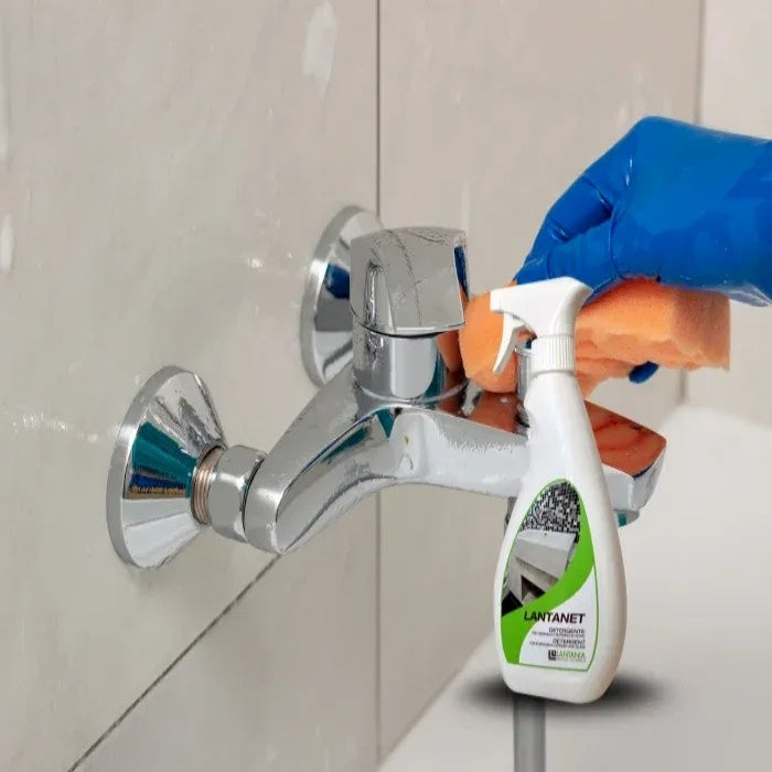 Solutie anticalcar profesionala universala Lantania LANTET, pentru ceramica, portelan, stica, 500 ml