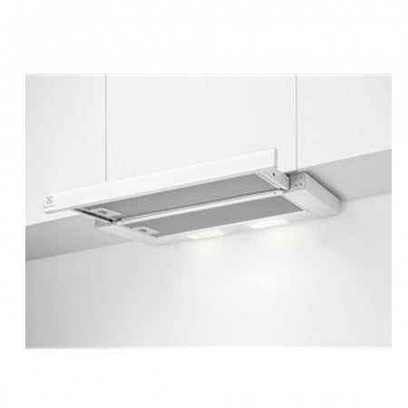 Hota incorporabila telescopica Electrolux LFP326FW, seria 300, 60 cm, 410 m3/h, 3 viteze, sticla alba