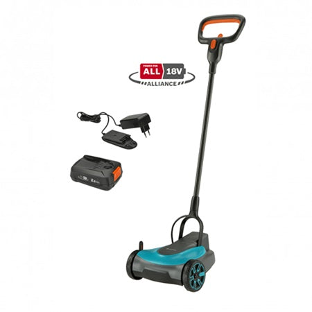 SET MASINA CU ACC DE TUNS IARBA GARDENA HandyMower 22/18V 14620