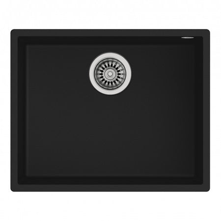 Chiuveta din Tegranite+ Teka SQUARE 50.40 TG Q, 540 x 440 mm, Undermount, negru