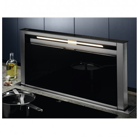 Hota incorporabila pe blat Electrolux LFD619Y, 90 cm, 700 m3/h, 4 viteze, Filtru de carbon inclus, sticla neagra