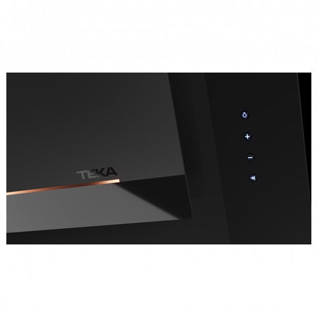 Hota cu design vertical, Teka DVI 88-G1 EOS BM, 80 cm, 3 trepte putere si Turbo, Extractie perimetrala, Functie Freesh Air, negru mat