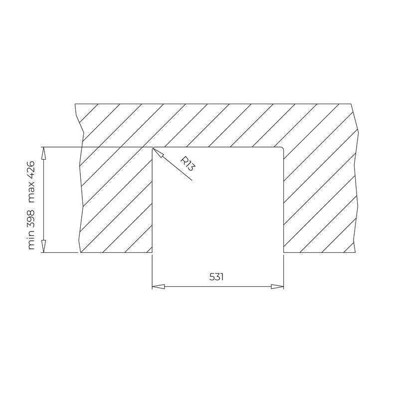 Chiuveta din inox Teka AMERICAN PRO 60 M-XP 1B, 1 cuva, 595 x 468 mm, inox lucios