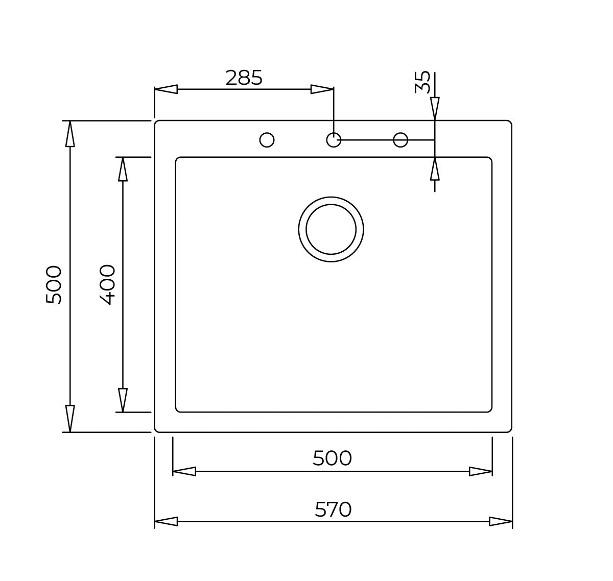 Pachet chiuveta bucatarie Teka FORSQUARE 50.40 TG Q, 570 x 500 mm si baterie Teka SP 995 Q negru metalizat