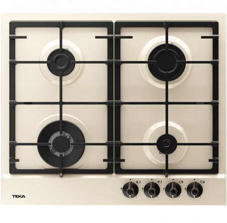 Plita pe gaz Teka GSC 64320 RBC VN, 4 ochiuri, 60 cm, vanilie
