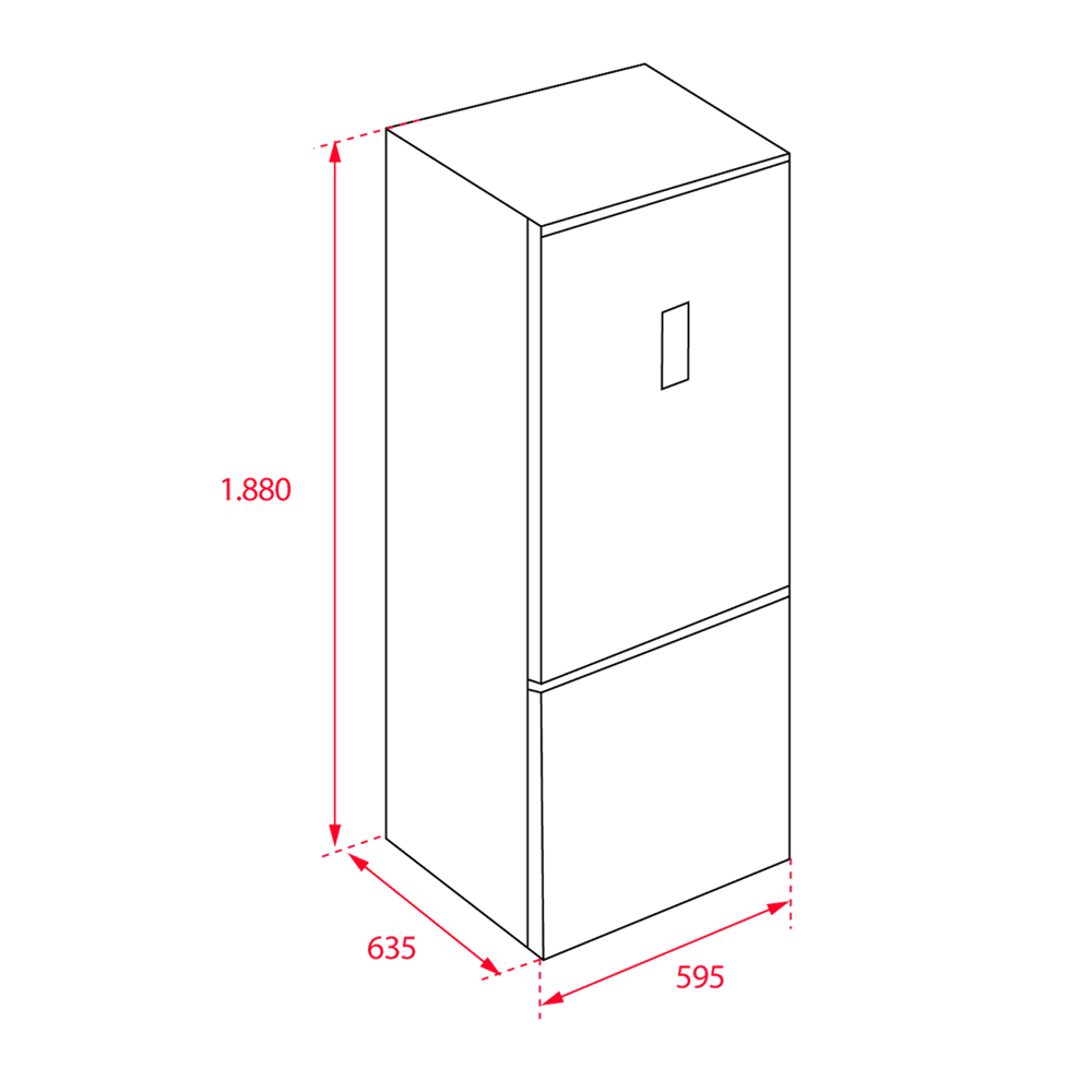 Combina frigorifica free-standing Teka NFL 345 C, Full No Frost, 188 cm, clasa E,culoare inox