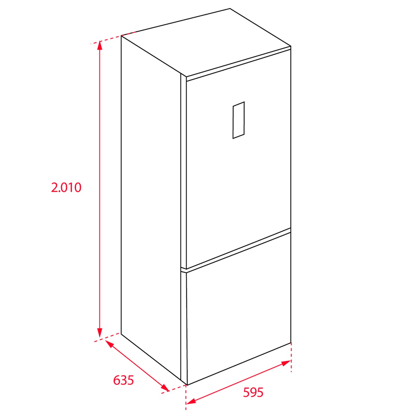 Combina frigorifica free-standing Teka NFL 430 E, Full No Frost, 200 cm, clasa E,culoare inox