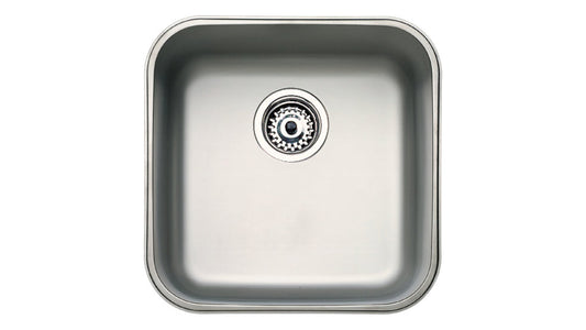 Chiuveta din inox Teka BE 40.40, 1 cuva, 424 mm x 424 mm, inox lucios, Undermount