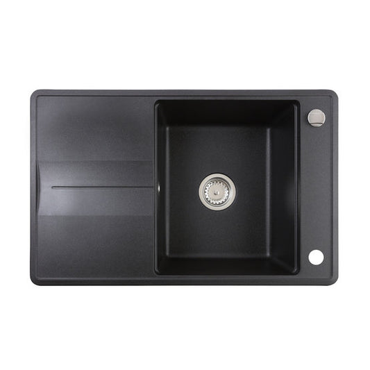 Chiuveta din Tegranite Teka ESTELA 50 B-TQ, 780 mm x 500 mm, SCHWARZMETALLIC