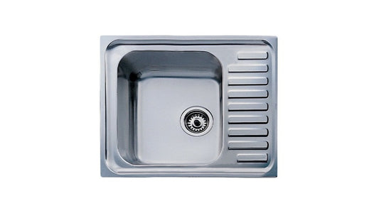 Chiuveta din inox Teka CLASSIC 1B, 650 mm x 500 mm, 1 cuva, Inox lucios, Picurator deapta