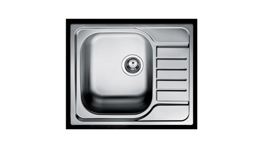 Chiuveta din inox Teka UNIVERSAL E/580.500 1B 1/2 D, 1 cuva, 580 mm x 500 mm, inox, picurator dreapta