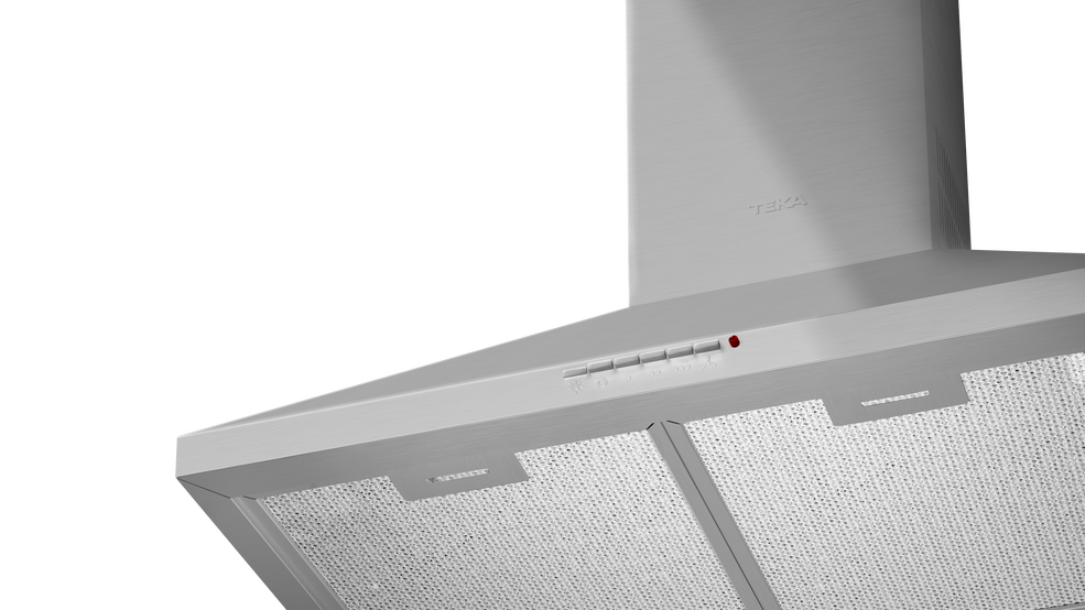 Hotă şemineu, formă piramidă, Teka DBP 60 PRO, 60 cm, Inox