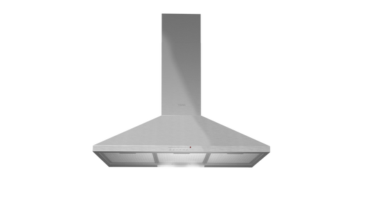 Hota şemineu Teka DBP 90 PRO, motor cu turbină dublă, 90 cm, Inox