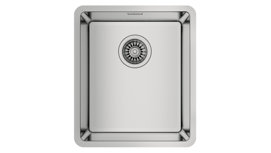 Chiuveta din inox Teka BE LINEA RS15 34.40, 1 cuva, 380 mm x 440 mm, inox lucios, Undermount
