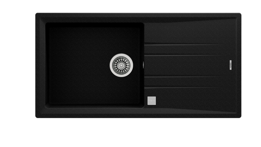 Chiuveta din Tegranite+ Teka STONE 60 L TG, 1 cuva, 1000 mm x 510 mm, SCHWARZMETALLIC