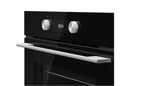 Cuptor electric Teka HLC 8440 C BK, 11 functii, combi-microunde, HydroClean, 45 cm, negru
