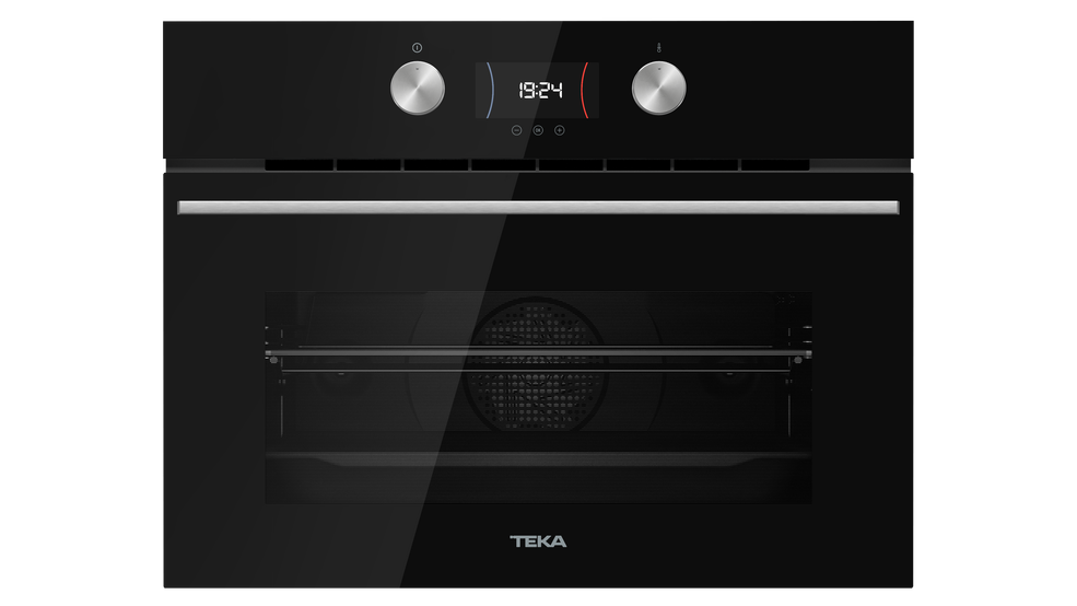 Cuptor electric Teka HLC 8440 C BK, 11 functii, combi-microunde, HydroClean, 45 cm, negru