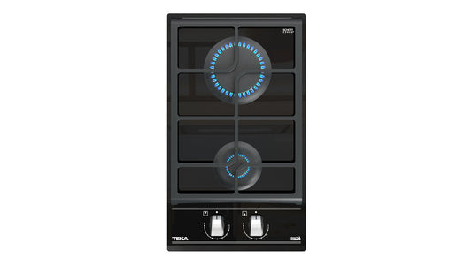 Plita pe gaz Teka GZC 32300 XBC BK (E4), 2 zone de gatit, 30 cm, Sticla Negra