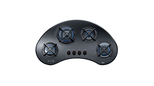 Plita pe gaz Teka VR 90 4G AI AL TR,4 zone de gatit, 90 cm, sticla Negra