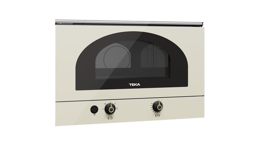 Cuptor încorporabil Microunde Teka MWR 22 BI VN, cu bază ceramică, Balama stanga, 22l, Vanilla