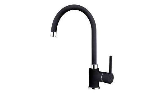 Baterie de bucatarie Teka SP 995, cu ţeavă înaltă şi aerator anticalcar, granit, SCHWARZMETALLIC