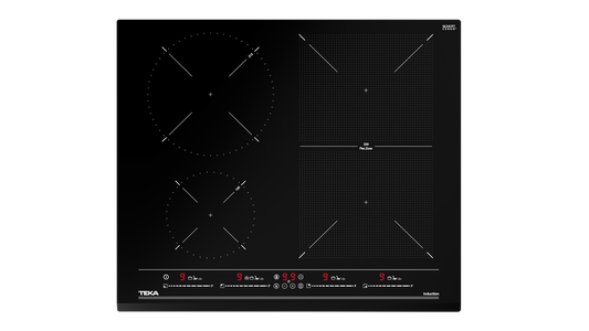 Plita electrica cu inductie Teka IZF 64440 BK MSP, 6 zone, 60 cm, sticla neagra