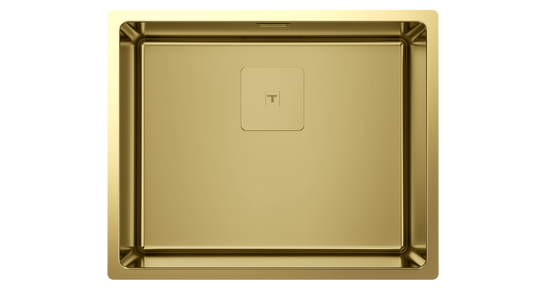Chiuveta din inox Teka FLEXLINEA RS15 50.40 BRASS, 1 cuvă, 540 x 440 mm, Alama