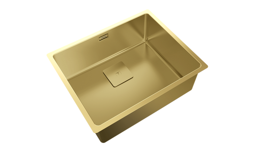 Chiuveta din inox Teka FLEXLINEA RS15 50.40 BRASS, 1 cuvă, 540 x 440 mm, Alama