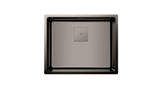 Chiuveta din inox Teka FLEXLINEA RS15 50.40 TITANIUM, 1 cuvă, 540 x 440 mm, Titan
