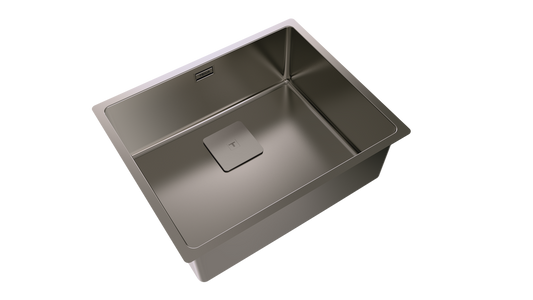 Chiuveta din inox Teka FLEXLINEA RS15 50.40 TITANIUM, 1 cuvă, 540 x 440 mm, Titan