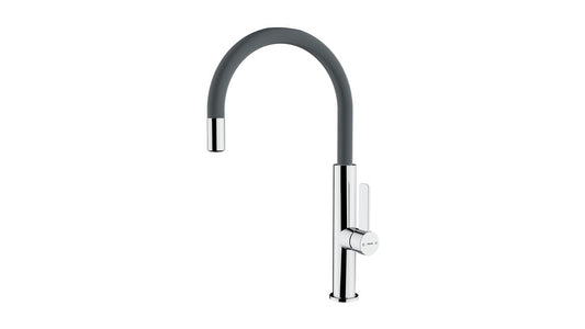 Baterie de bucatarie Teka FOT 995 ST cu ţeavă înaltă, inaltime 420 mm, Stone Gray
