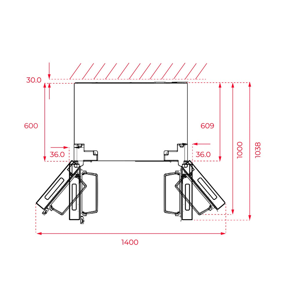 Combina frigorifica side by side free-standing Teka RFD 77820 S, 2 uși și 2 sertare, 500 l, Clasa E, NoFrost, Touchcontrol, H 189 cm, Inox