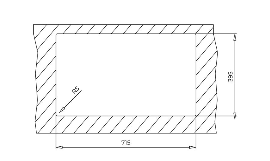 Chiuveta din Tegranite+ Teka SQUARE 72.40 TG ST, 1 cuva, 760 mm x 440 mm, stone grey