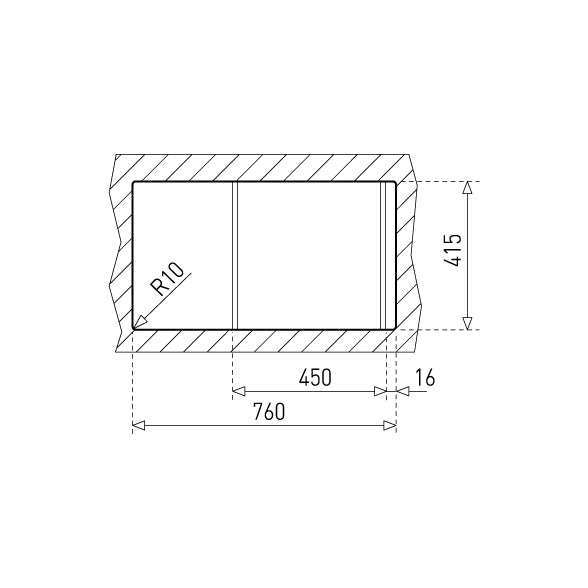 Chiuveta din inox Teka Deva OD 45, 1 cuva, 780 mm x 435 mm, inox mat, Picurator dreapta