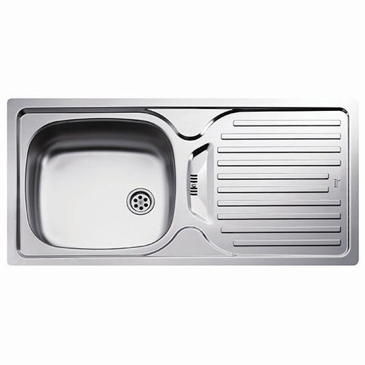 Chiuveta din inox Teka Infant OD, 1 cuva, 860 mm x 440 mm, inox mat, Picurator dreapta