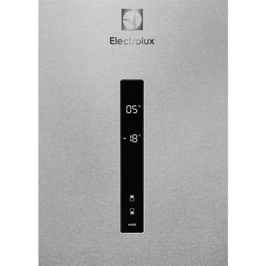 Combina frigorifica free-standing Electrolux LNT7ME34X2, 366 litri, 201 cm, congelator No Frost, clasa E, inox antiamprenta