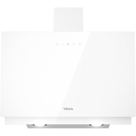 Hota cu design vertical, Teka DVN 64030 WH, Sistem de extracţie perimetrală, 60 cm, Cristal alb